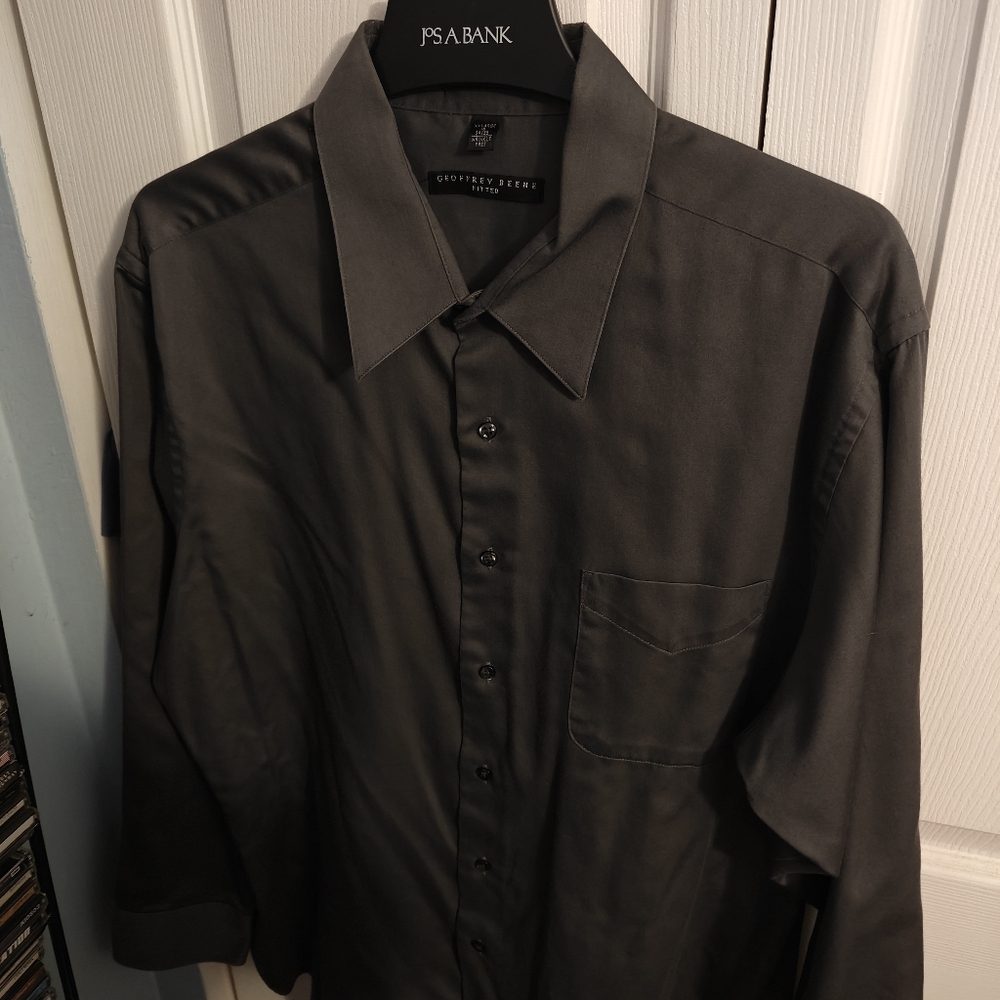 Geoffrey Beene Charcoal Men's Dress Shirt